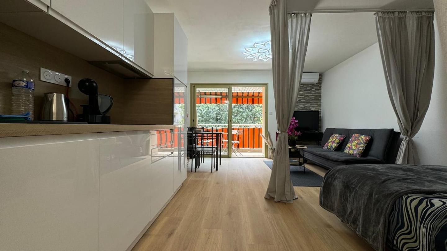 Juan-les-pins Clim-plage 200m -piscine Appartamento Antibes
